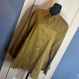 ZARA linen button down